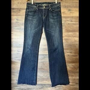 CITIZENS of HUMANITY Ingrid #002 Low Waist Flair Dark WashJeans Women’s 31 US 10